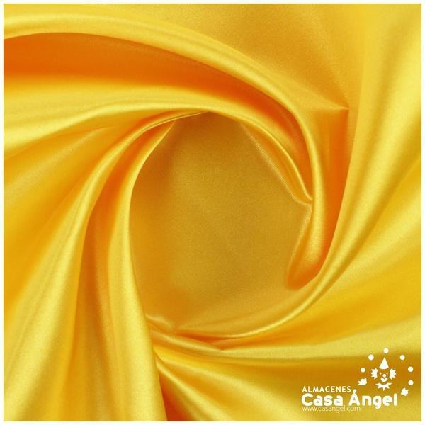 TELA DE RASO AMARILLO HUEVO 150cm