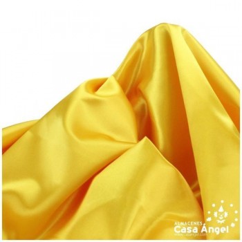 TELA DE RASO AMARILLO HUEVO 150cm