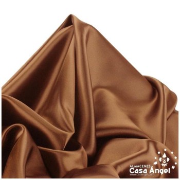 TELA DE RASO MARRÓN CLARO 150cm