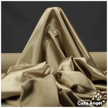 TELA DE RASO BEIGE OSCURO 150cm
