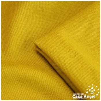 TEJIDO LANA ACRÍLICA COLOR AMARILLO MOSTAZA 130cm