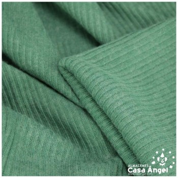 TEJIDO DE PUNTO CANALÉ VERDE BOSQUE 150cm