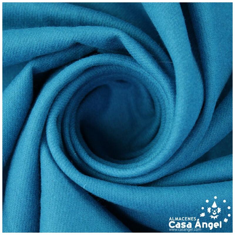 TEJIDO DE FRANELA AZUL TURQUESA 148cm