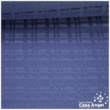 TEJIDO DE LANA FANTASÍA AZUL MARINO GOFRADO SERIE RAZBA 135cm