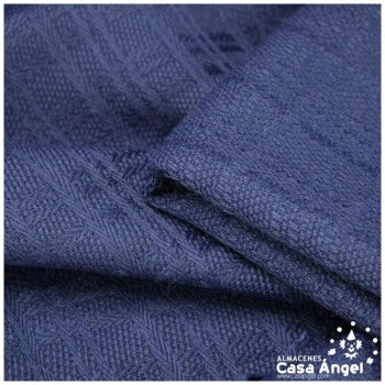 TEJIDO DE LANA FANTASÍA AZUL MARINO GOFRADO SERIE RAZBA 135cm