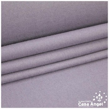 TELA FRANELA DE LANA 100% AZUL MALVA SERIE YUN 150cm