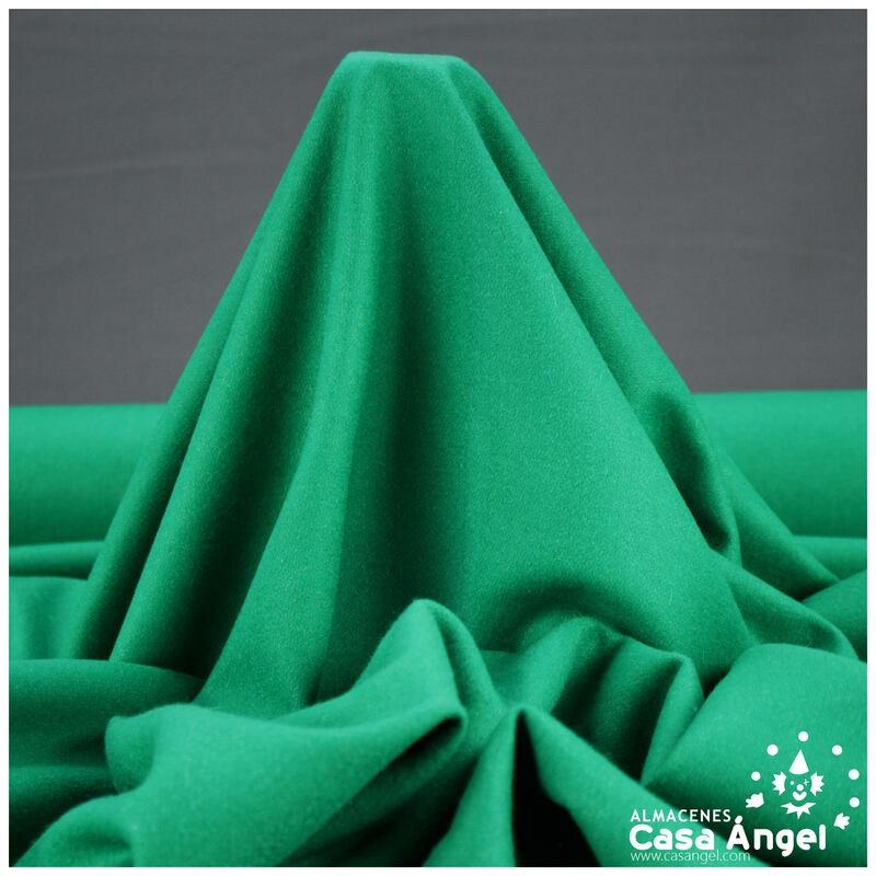 TEJIDO DE PAÑO PLANO VERDE BILLAR 150cm