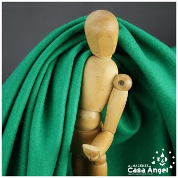 TEJIDO DE PAÑO PLANO VERDE BILLAR 150cm