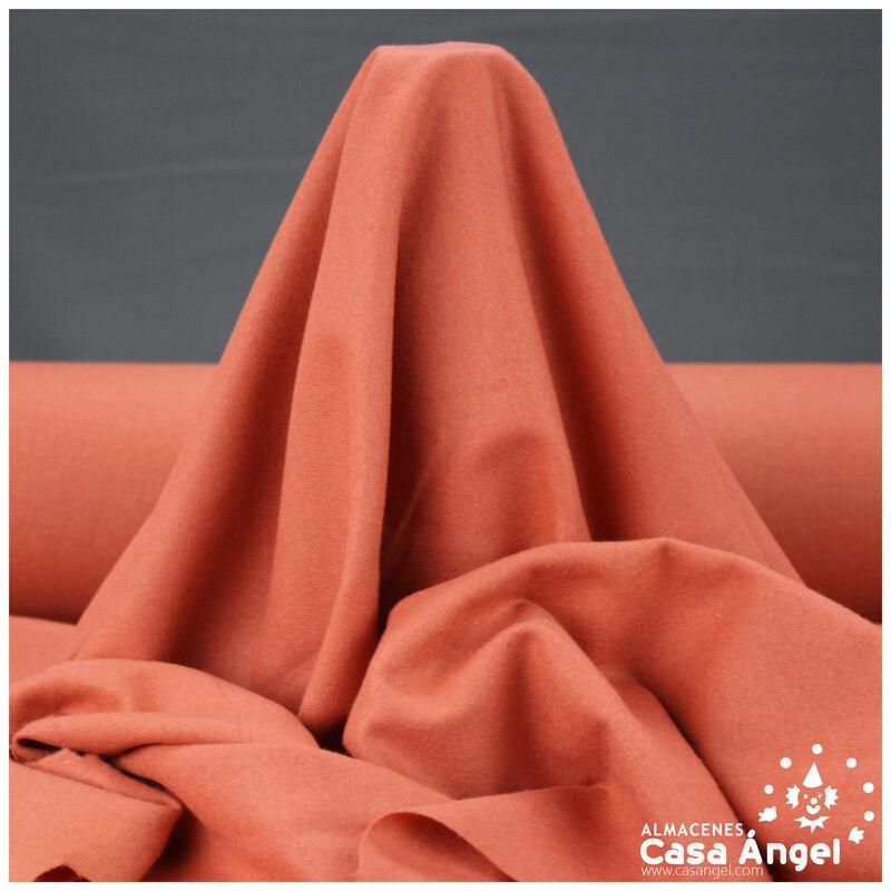 FRANELA NARANJA PLANA POLIÉSTER LISO ESTERILLA 75cm