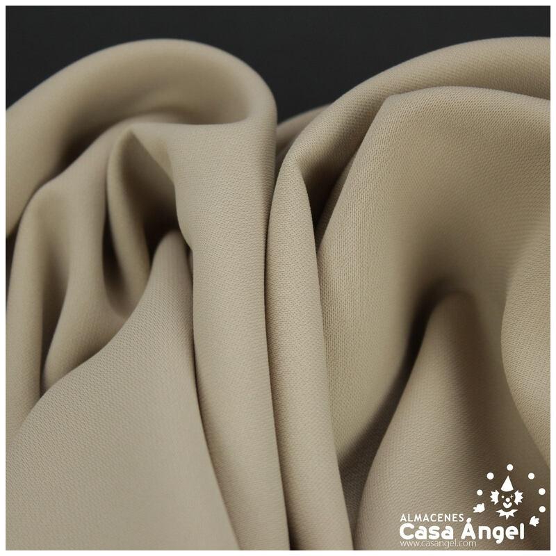 TEJIDO CREPÉ BEIGE ARENA ESTRUCTURADO 150cm