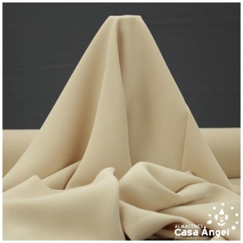 TEJIDO CRESPÓN DE POLIÉSTER BEIGE 150cm