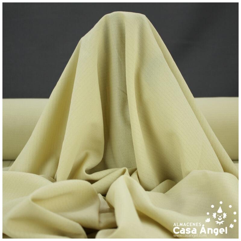 GASA GEORGETTE COLOR TRIGO CON RAYA ADAMASCADA 160cm