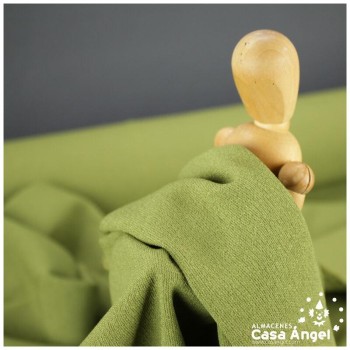 TEJIDO DE PUNTO DE CONFECCIÓN VERDE LIQUEN 150cm