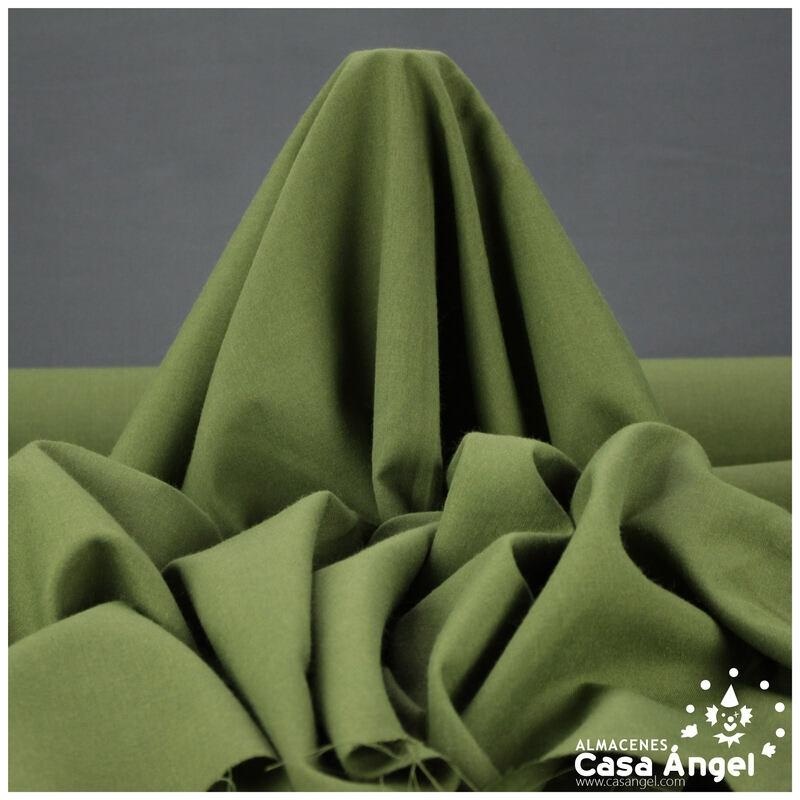 TEJIDO ESTERILLA VERDE MUSGO ASPECTO LINO 150cm