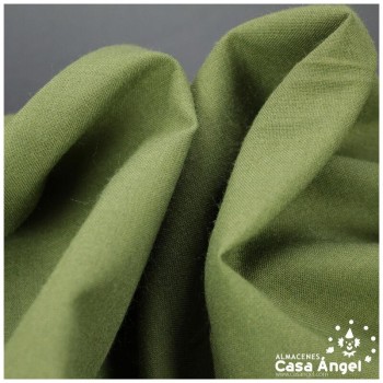TEJIDO ESTERILLA VERDE MUSGO ASPECTO LINO 150cm