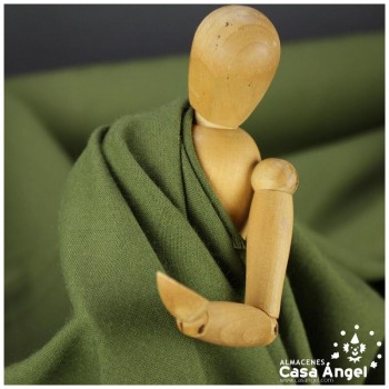 TEJIDO ESTERILLA VERDE MUSGO ASPECTO LINO 150cm