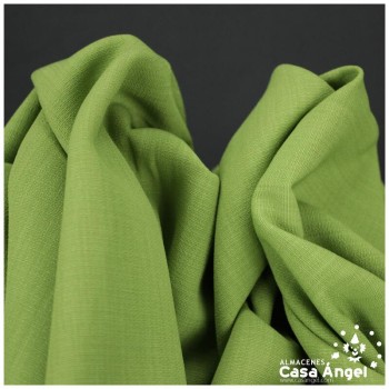 TEJIDO DE PLANA DE POLIÉSTER COLOR VERDE PISTACHO 150cm