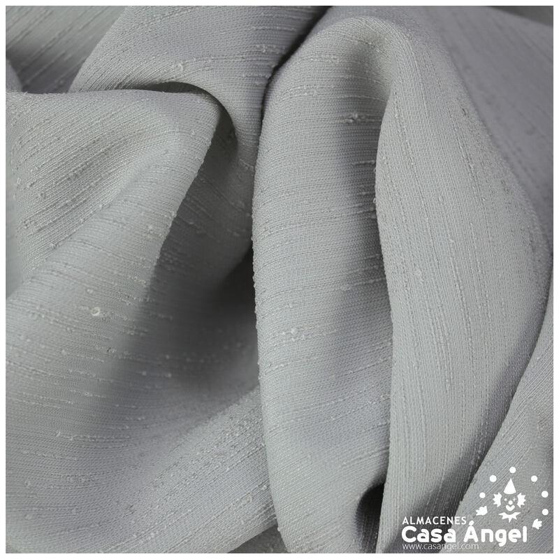 VISILLO RÚSTICO GRIS PERLA TRAMA FLAMMÉ SHANTUNG 150cm