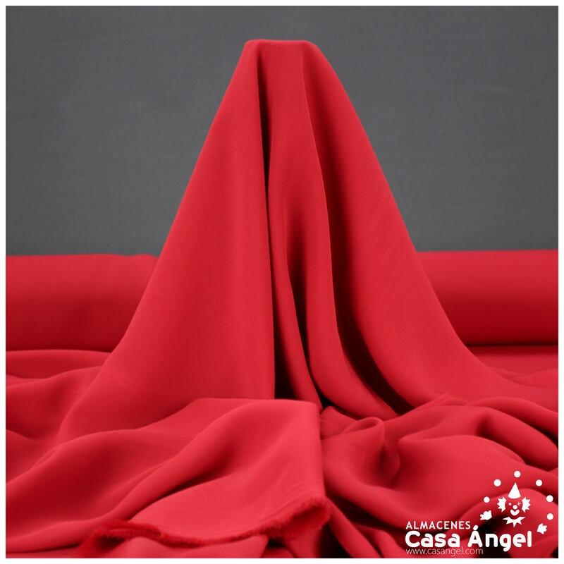 TEJIDO GASA GEORGETTE POLIÉSTER ROJO SANGRE 150cm