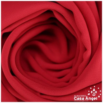 TEJIDO GASA GEORGETTE POLIÉSTER ROJO SANGRE 150cm