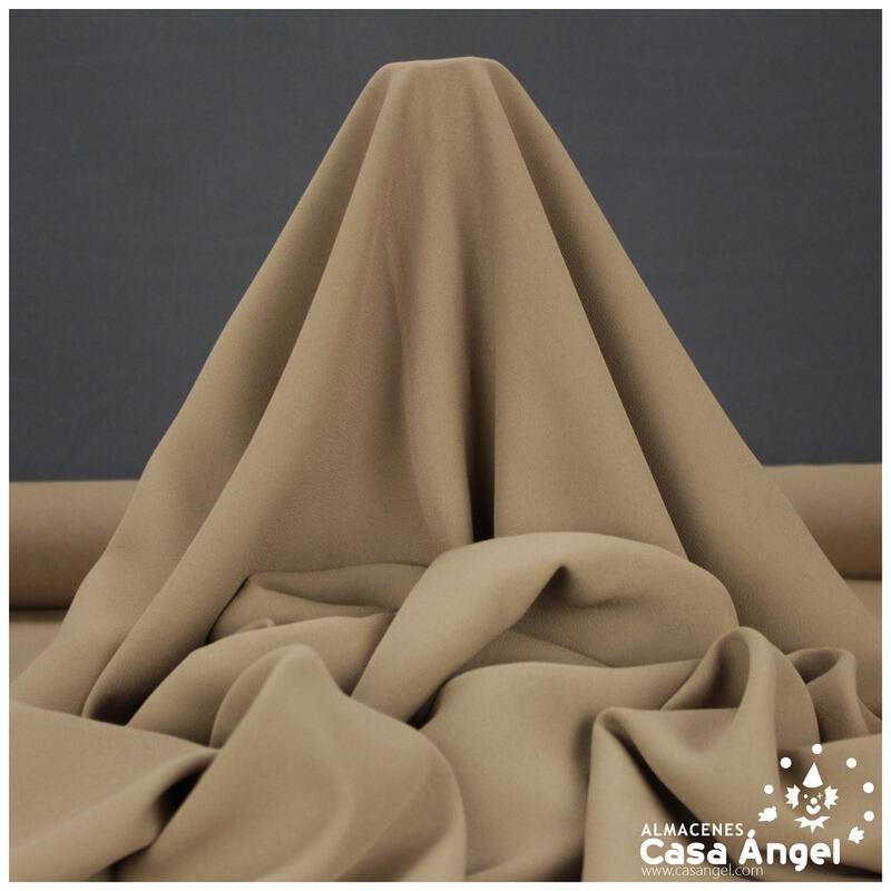 TEJIDO GEORGETTE CREPE MARRÓN CAMEL 150cm