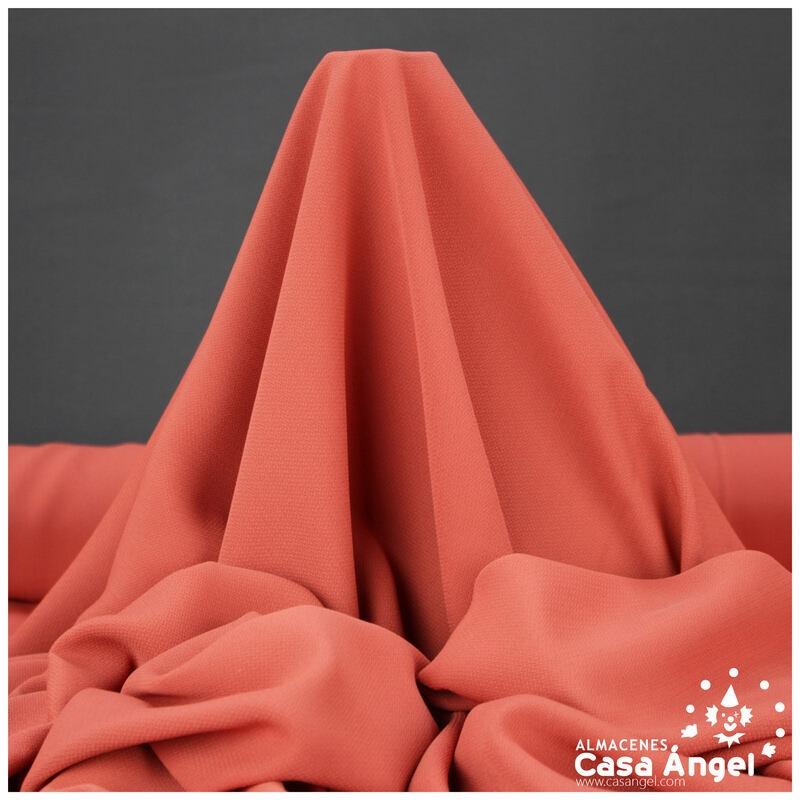 TEJIDO CREPÉ CRISPADO NARANJA CALDERA 150cm