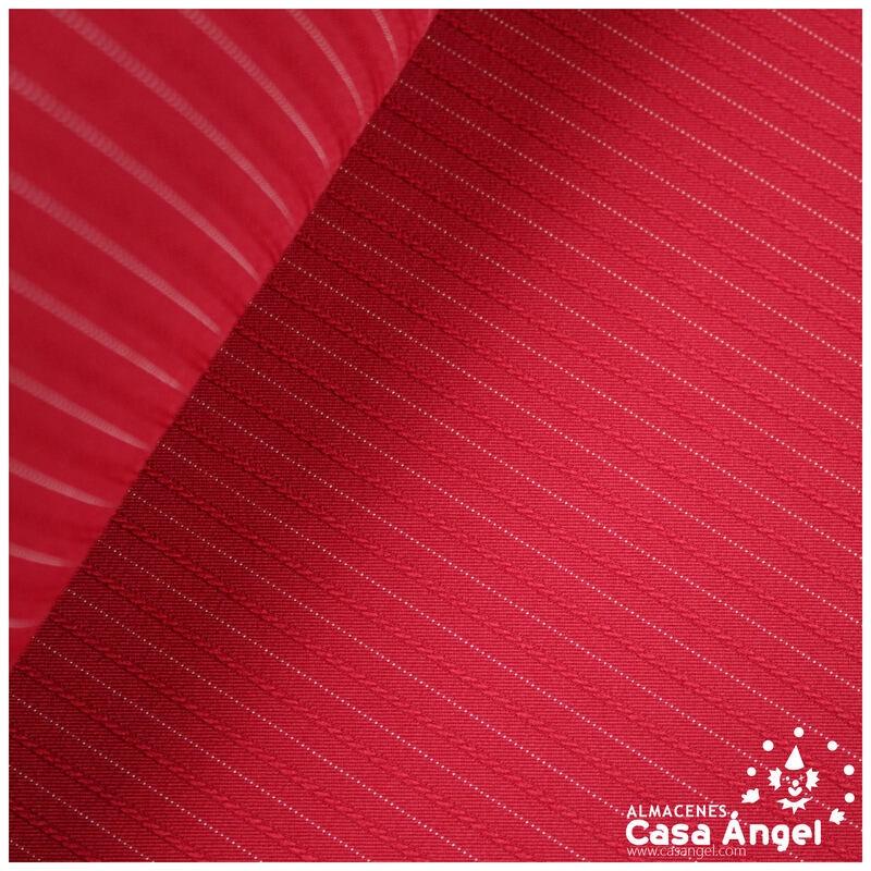 BURLINGTON ROJO LABRADO CON RAYA DIPLOMÁTICA 150 cm