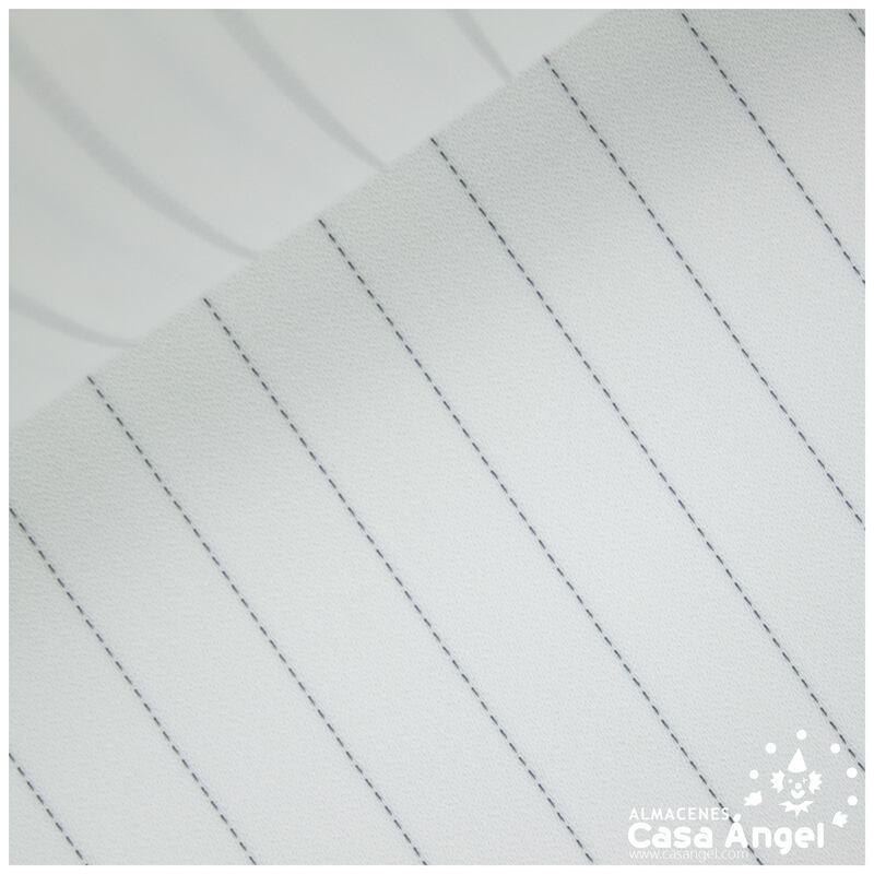 GEORGETTE BLANCO CON RAYA DIPLOMÁTICA 150cm