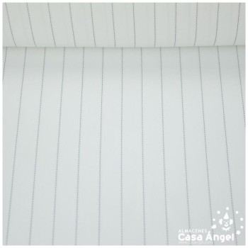 GEORGETTE BLANCO CON RAYA DIPLOMÁTICA 150cm