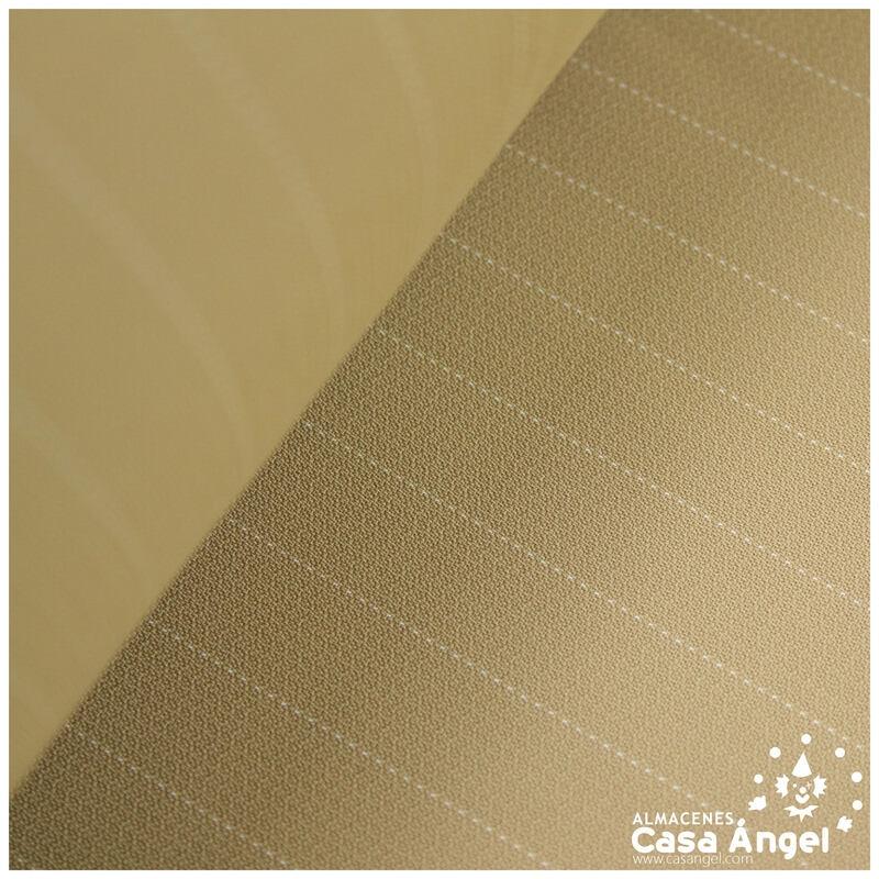 GEORGETTE BEIGE ARENA CON RAYA DIPLOMÁTICA 150cm