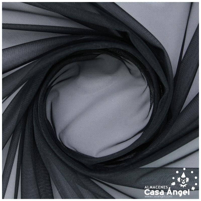 TUL MALLA FINA POLIÉSTER NEGRO 145 cm
