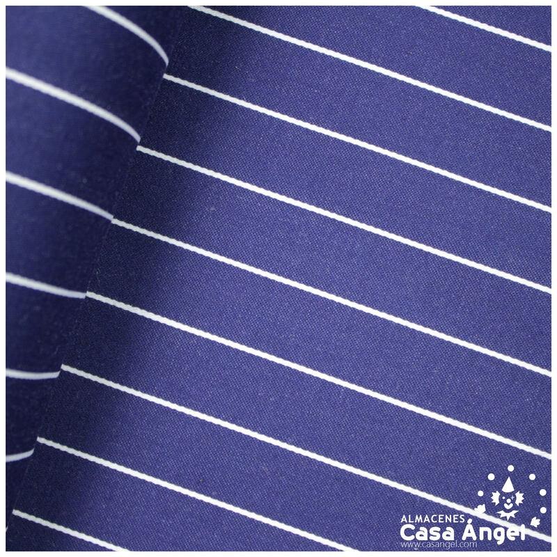 TERLENCA AZUL ÍNDIGO RAYA MARINERA BLANCA 80cm
