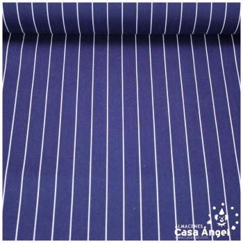 TERLENCA AZUL ÍNDIGO RAYA MARINERA BLANCA 80cm