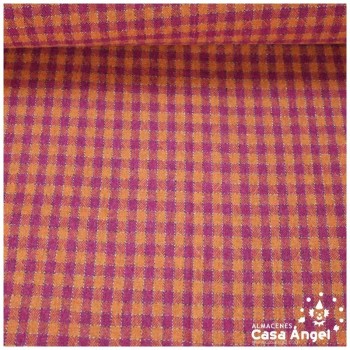 LANITA SINTÉTICA VICHY GRANA Y NARANJA 150cm