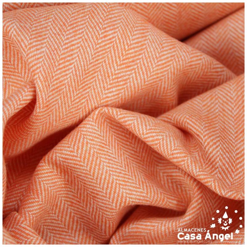 LANA ASARGADA EN ESPIGA NARANJA 150cm