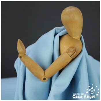 TEJIDO DE SARGA FINA CELESTE 150cm