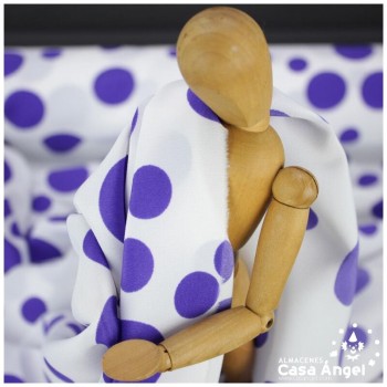 GASA CREPÉ GEORGETTE ESTAMPADO FLORAL FONDO CELESTE 150cm