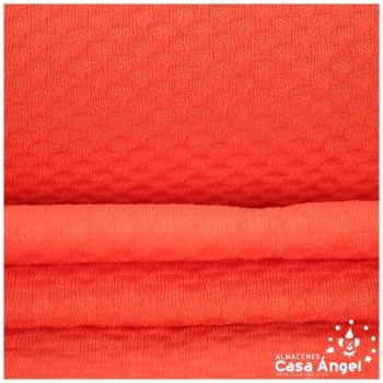 FORRO DE PUNTO GOFRADO MANDARINA 150cm