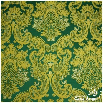 BROCADO VERDE VICTORIANO SERIE REGINA 280cm