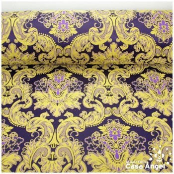 BROCADO MORADO VICTORIANO SERIE REGINA 280cm