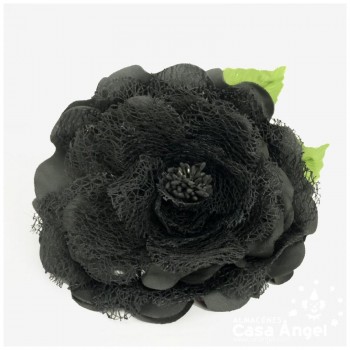 FLOR TIPO ROSA SERIE REMOLINO REDECILLA 15cm