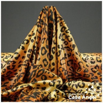 LYCRA ESTAMPADA LEOPARDO CON BRILLO DE FOIL 150cm