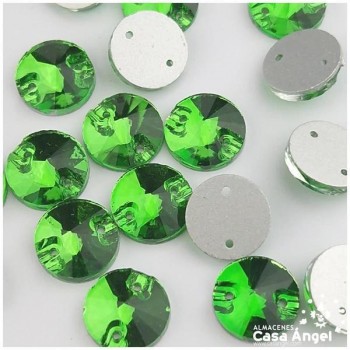 PIEDRA DE CRISTAL CIRCULAR 12mm BOLSA 20uds