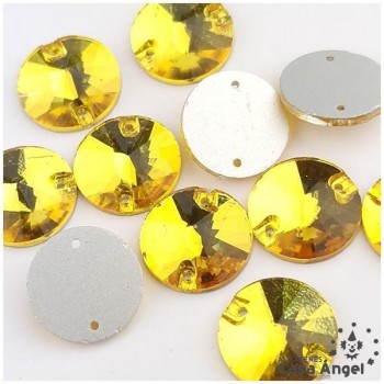 PIEDRA DE CRISTAL CIRCULAR 18mm BOLSA 20uds
