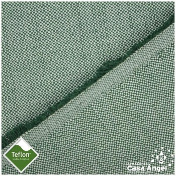 TELA DE TAPICERÍA VERDE CON ACABADO DE TEFLÓN SERIE ROCHE 280cm