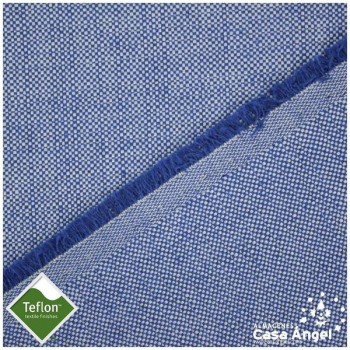 TELA DE TAPICERÍA AZUL CON ACABADO DE TEFLÓN SERIE ROCHE 280cm