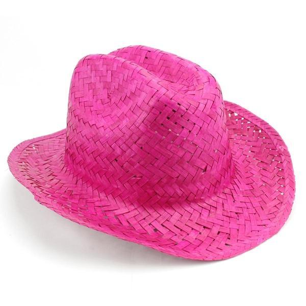 SOMBRERO OUTBACK DE PAJA FUCSIA