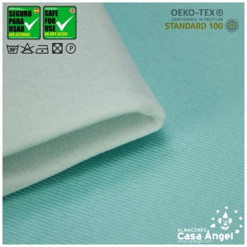 SATÍN RASETE FOAMIZADO 3mm LISO VERDE AGUA