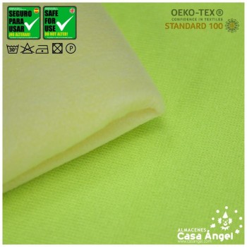 SATÍN RASETE FOAMIZADO 3mm LISO AMARILLO FLÚOR