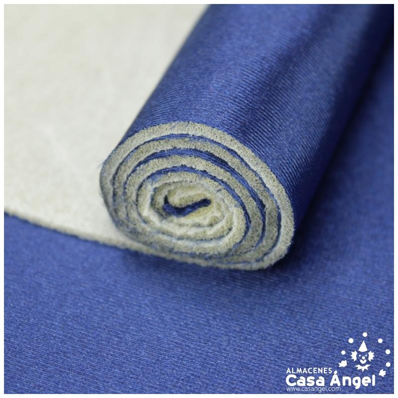 SATÍN RASETE FOAMIZADO 3mm LISO AZUL MARINO